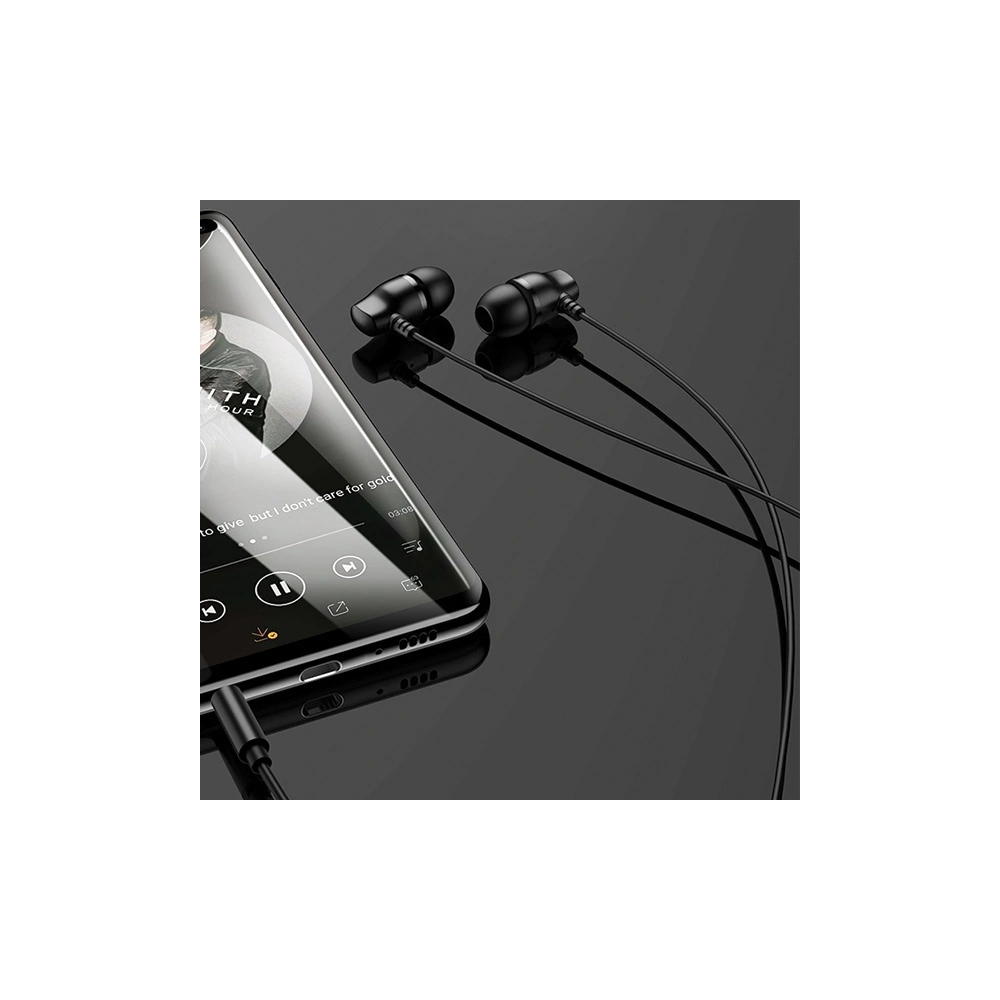 Hurtownia GSM - Sluchátka stereo USAMS EP-36 3,5 mm černá/black HSEP3601 - USA710BLK - {ean13} - Hurt