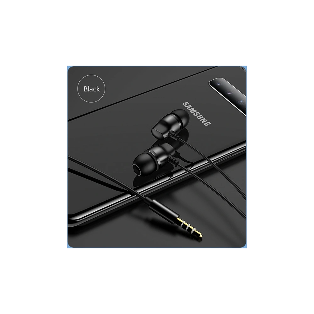 Wholesale USAMS Earphones stereo EP-36 3,5 mm black HSEP3601 - USA710BLK - {ean13} - Hurt