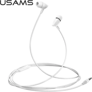 Hurtownia GSM - Słuchawki stereo USAMS EP-37 3,5 mm biały/white HSEP3702 - USA712WHT - {ean13} - Hurt