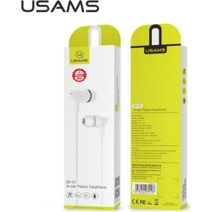Wholesale USAMS Earphones stereo EP-37 3,5 mm white HSEP3702 - USA712WHT - {ean13} - Hurt
