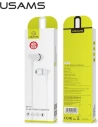 Hurtownia GSM - Stereo sluchátka USAMS EP-37 3,5 mm bílá/white HSEP3702 - USA712WHT - {ean13} - Hurt