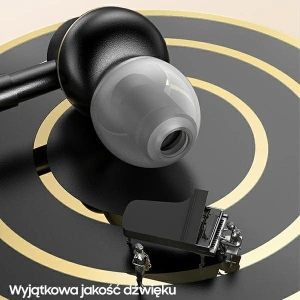 Wholesale USAMS Earphones stereo EP-43 metal USB-C dark green HSEP4302 - USA721GRN - {ean13} - Hurt