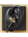 Hurtownia GSM - Stereo sluchátka USAMS EP-43 metal USB-C černá/black HSEP4301 - USA722BLK - {ean13} - Hurt