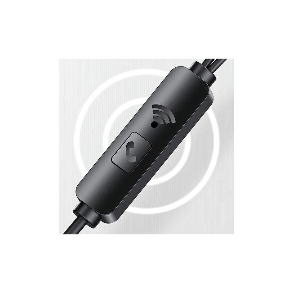 Wholesale USAMS Earphones stereo EP-44 jack 3.5mm black HSEP4401 (US-SJ548) - USA723BLK - {ean13} - Hurt