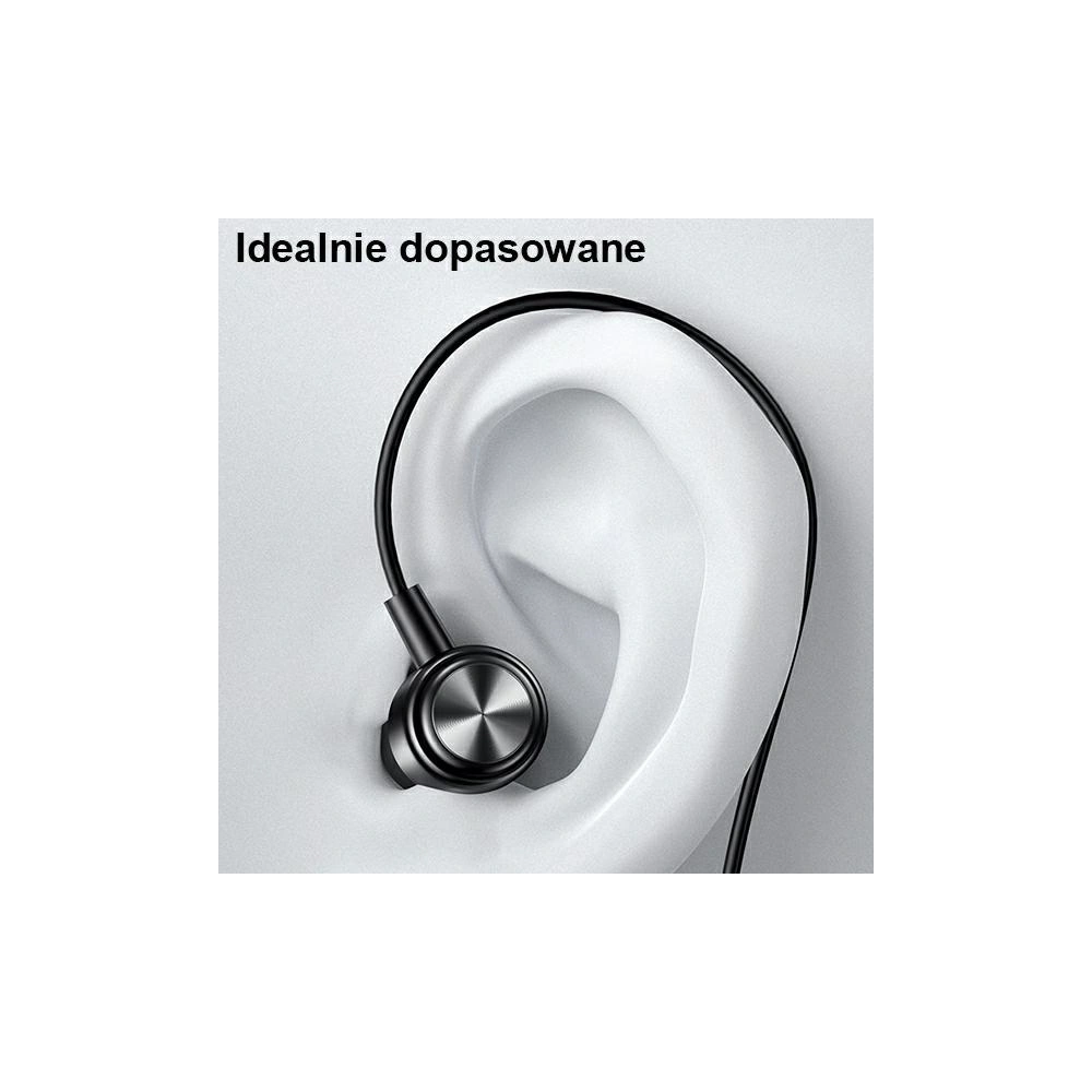 Hurtownia GSM - Słuchawki stereo USAMS EP-44 jack 3.5mm czarny/black HSEP4401 - USA723BLK - {ean13} - Hurt