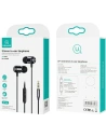 Wholesale USAMS Earphones stereo EP-44 jack 3.5mm black HSEP4401 (US-SJ548) - USA723BLK - {ean13} - Hurt