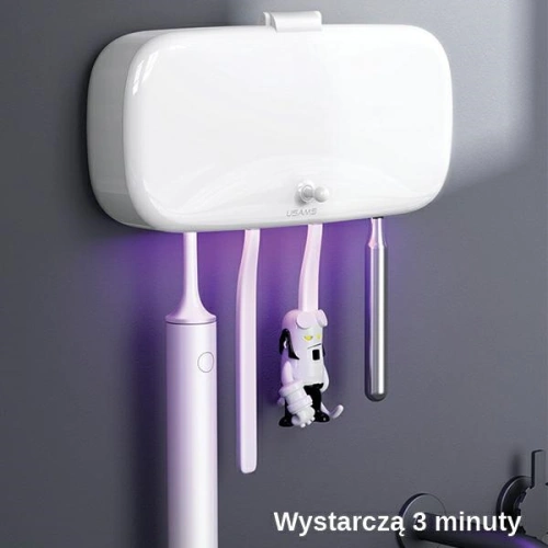Sterylizator UV szczoteczek do zębów USAMS biały/white ZB183XDJ01