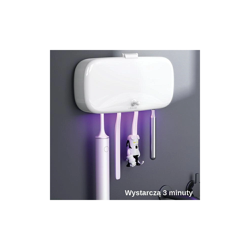 Hurtownia GSM - UV sterilizátor na zubní kartáčky USAMS bílý/white ZB183XDJ01 - USA725WHT - {ean13} - Hurt
