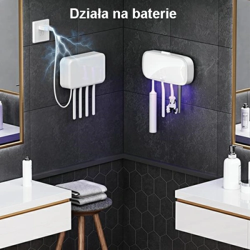 Sterylizator UV szczoteczek do zębów USAMS biały/white ZB183XDJ01