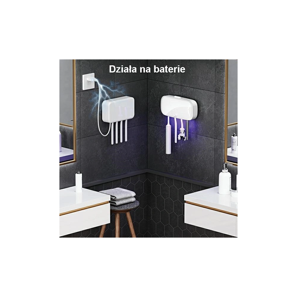 Hurtownia GSM - UV sterilizátor na zubní kartáčky USAMS bílý/white ZB183XDJ01 - USA725WHT - {ean13} - Hurt