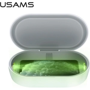 Wholesale USAMS UV Sterilizer With Wireless Charging 10W white ZB138XDJ01 (US-ZB138) - USA726WHT - {ean13} - Hurt