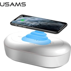 Hurtownia GSM - Sterylizator UV z ładowarką indukcyjną USAMS 10W biały/white ZB138XDJ01 - USA726WHT - {ean13} - Hurt