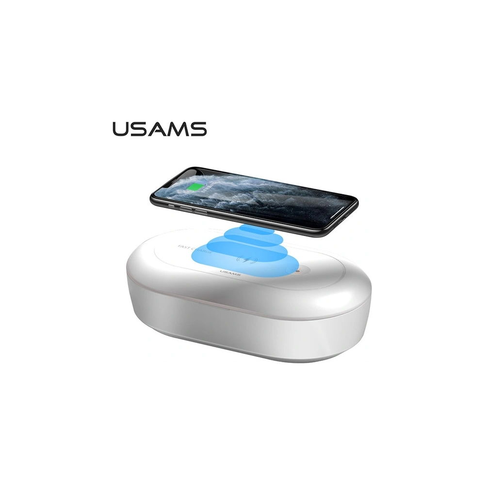 Hurtownia GSM - UV sterilizátor s indukční nabíječkou USAMS 10W bílý/white ZB138XDJ01 - USA726WHT - {ean13} - Hurt