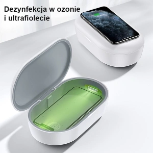 Hurtownia GSM - Sterylizator UV z ładowarką indukcyjną USAMS 10W biały/white ZB138XDJ01 - USA726WHT - {ean13} - Hurt