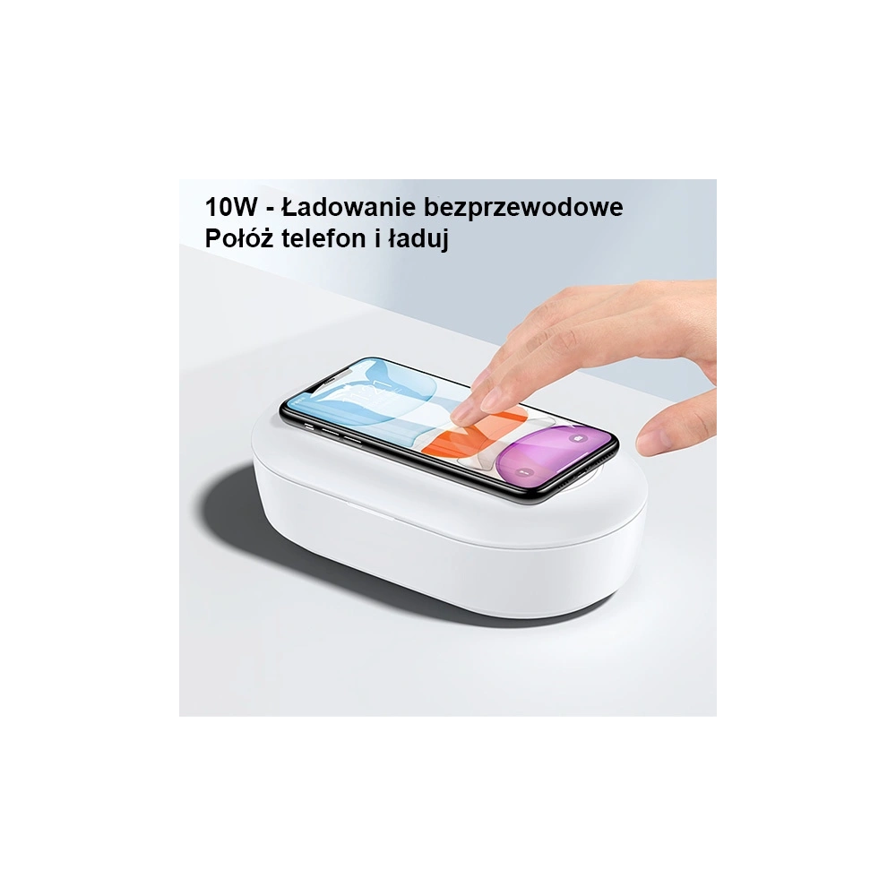 Hurtownia GSM - UV sterilizátor s indukční nabíječkou USAMS 10W bílý/white ZB138XDJ01 - USA726WHT - {ean13} - Hurt