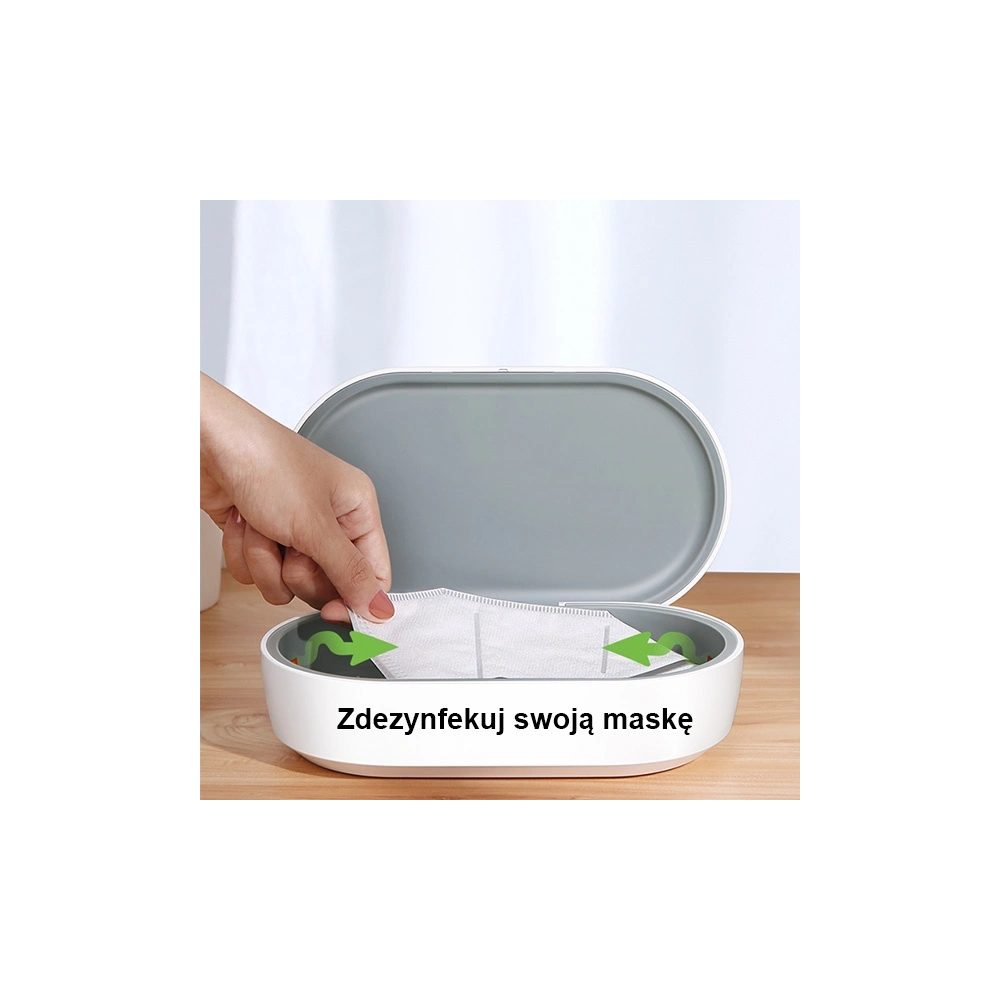 Wholesale USAMS UV Sterilizer With Wireless Charging 10W white ZB138XDJ01 (US-ZB138) - USA726WHT - {ean13} - Hurt