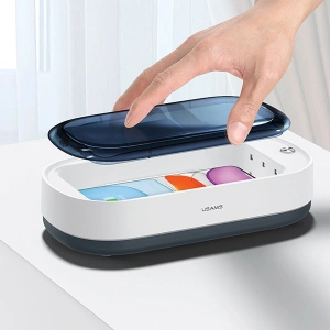 Hurtownia GSM - UV-C sterilizátor s indukční nabíječkou USAMS 15W bílý/white ZB151XDH01 - USA727WHT - {ean13} - Hurt