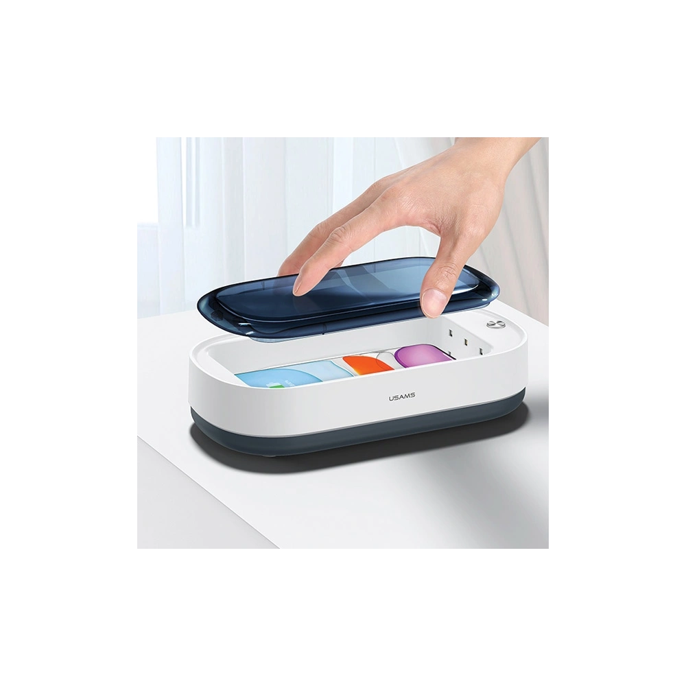 Hurtownia GSM - UV-C sterilizátor s indukční nabíječkou USAMS 15W bílý/white ZB151XDH01 - USA727WHT - {ean13} - Hurt