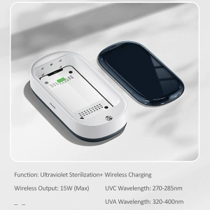Hurtownia GSM - Sterylizator UV-C z ładowarką indukcyjną USAMS 15W biały/white ZB151XDH01 - USA727WHT - {ean13} - Hurt