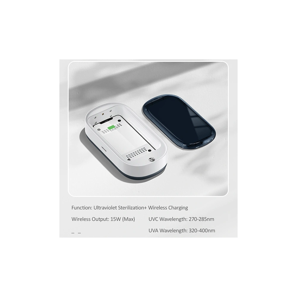 Hurtownia GSM - UV-C sterilizátor s indukční nabíječkou USAMS 15W bílý/white ZB151XDH01 - USA727WHT - {ean13} - Hurt
