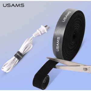Hurtownia GSM - Organizér na kabely USAMS Velcro 2m černý/black ZB60ZD03 - USA728BLK - {ean13} - Hurt