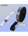 Hurtownia GSM - Organizer do kabli USAMS Velcro 2m czarny/black ZB60ZD03 - USA728BLK - {ean13} - Hurt