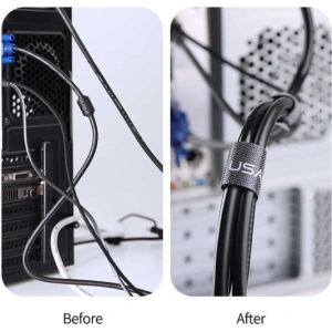 Wholesale USAMS Cable Organizer Tape Velcro 2m black ZB60ZD03 (US-ZB060) - USA728BLK - {ean13} - Hurt