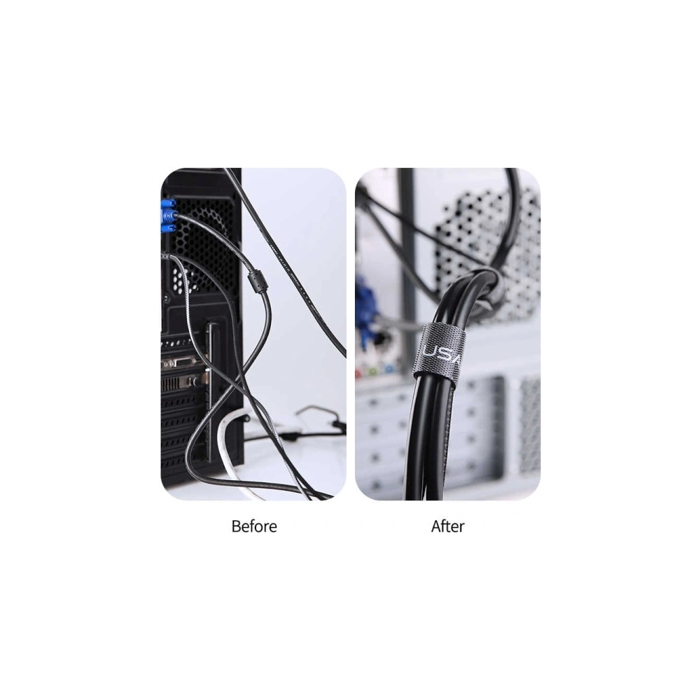 Hurtownia GSM - Organizér na kabely USAMS Velcro 2m černý/black ZB60ZD03 - USA728BLK - {ean13} - Hurt
