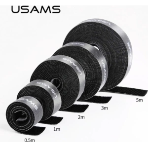 Hurtownia GSM - Organizer do kabli USAMS Velcro 2m czarny/black ZB60ZD03 - USA728BLK - {ean13} - Hurt