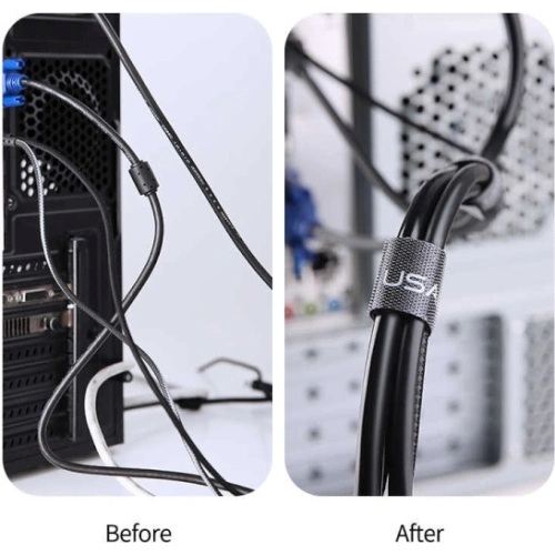 Organizer do kabli USAMS Velcro 5m czarny/black ZB60ZD05