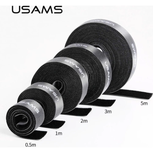 Organizer do kabli USAMS Velcro 5m czarny/black ZB60ZD05