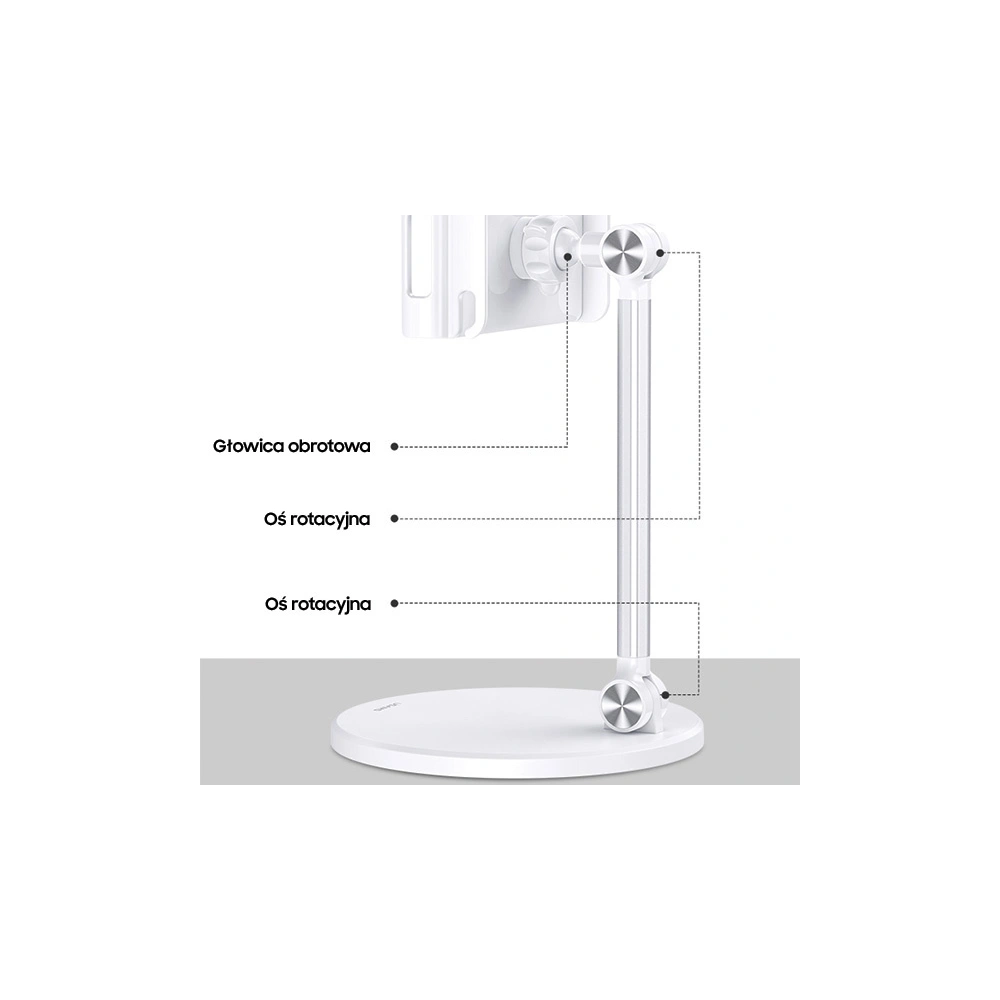 Hurtownia GSM - Stolní držák USAMS na telefon/tablet bílý/white ZJ057ZJ02 Metal - USA731WHT - {ean13} - Hurt