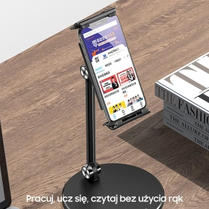Hurtownia GSM - Uchwyt biurkowy USAMS na telefon/tablet czarny/black ZJ057ZJ01 - USA734BLK - {ean13} - Hurt