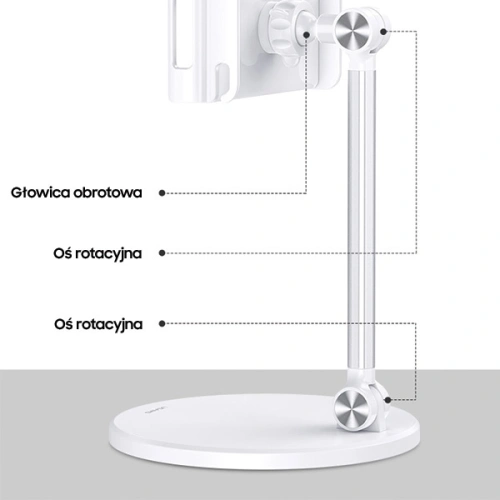 Uchwyt biurkowy USAMS na telefon/tablet czarny/black ZJ057ZJ01