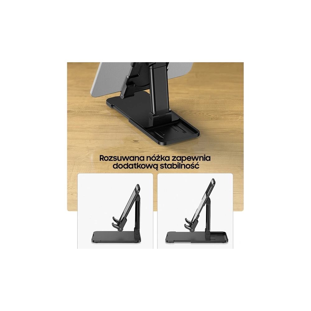 Hurtownia GSM - Uchwyt biurkowy USAMS na telefon/tablet czarny/black ZJ059ZJ01 - USA735BLK - {ean13} - Hurt
