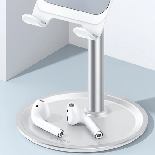 Uchwyt biurkowy USAMS na telefon/tablet srebrny/silver ZJ048ZJ02