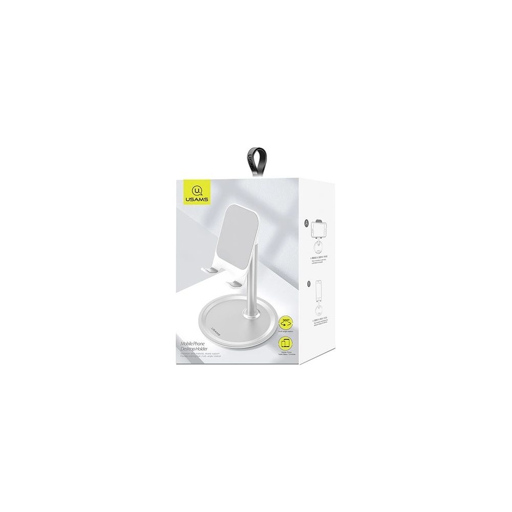 Hurtownia GSM - Uchwyt biurkowy USAMS na telefon/tablet srebrny/silver ZJ048ZJ02 - USA736SLV - {ean13} - Hurt