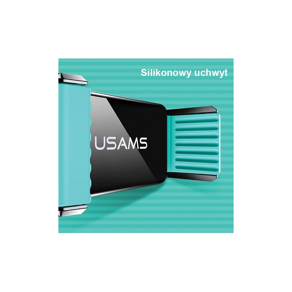 Hurtownia GSM - Držák do auta USAMS Air Vent Dual Clip bílá-zelená/white-green ZJ45ZJ02 - USA738WHTGRN - {ean13} - Hurt