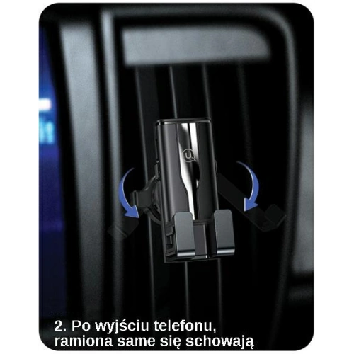 Uchwyt samochodowy USAMS Air Vent Gravity czarny/black ZJ058ZJ01