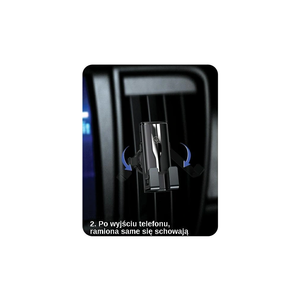 Hurtownia GSM - Držák do auta USAMS Air Vent Gravity černý/black ZJ058ZJ01 - USA741BLK - {ean13} - Hurt