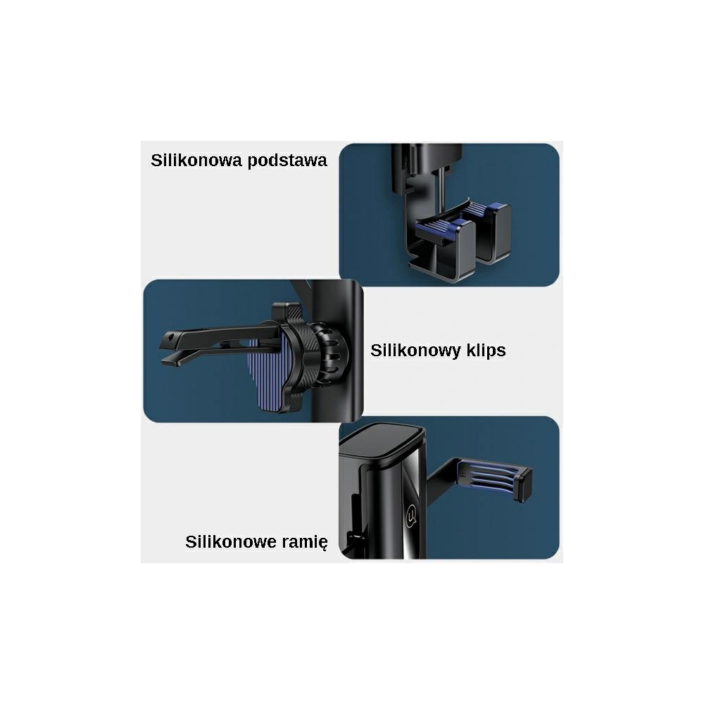 Hurtownia GSM - Držák do auta USAMS Air Vent Gravity černý/black ZJ058ZJ01 - USA741BLK - {ean13} - Hurt