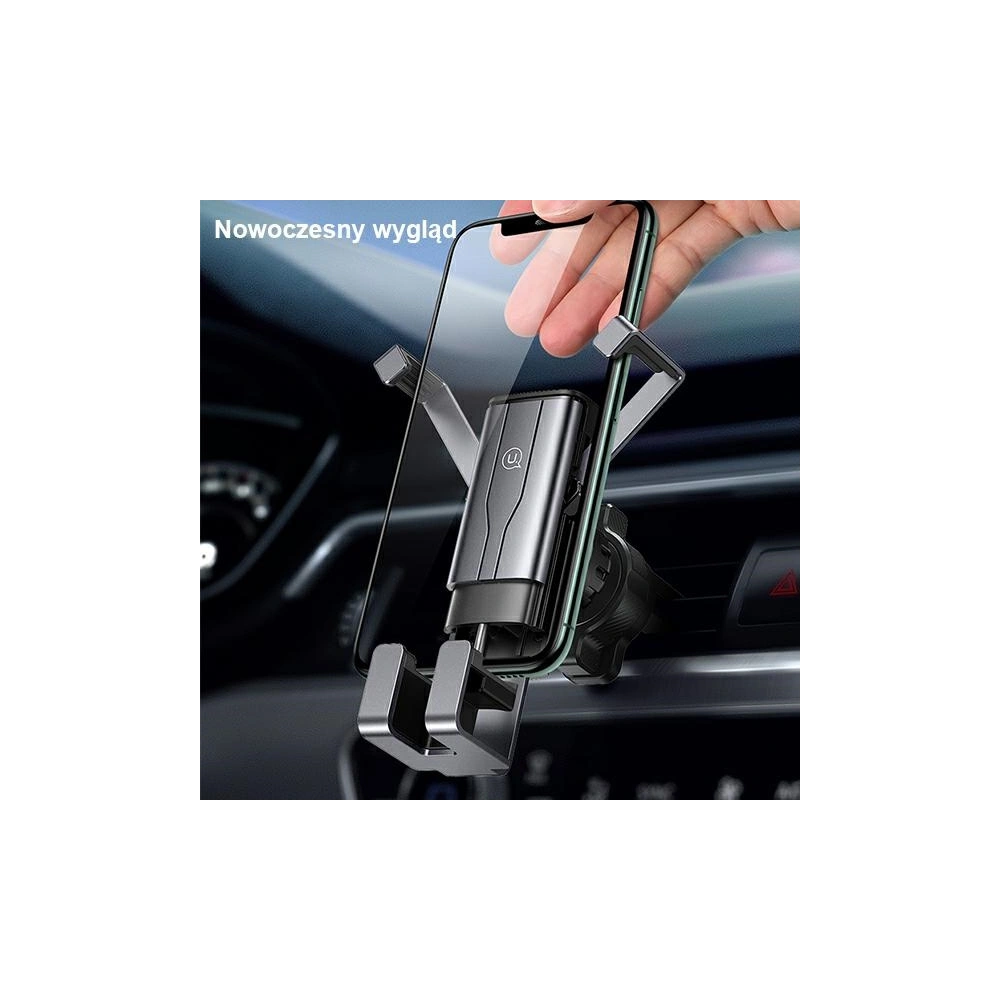 Hurtownia GSM - Uchwyt samochodowy USAMS Air Vent Metal Gravi ty czerwony/red ZJ060ZJ01 - USA743RED - {ean13} - Hurt