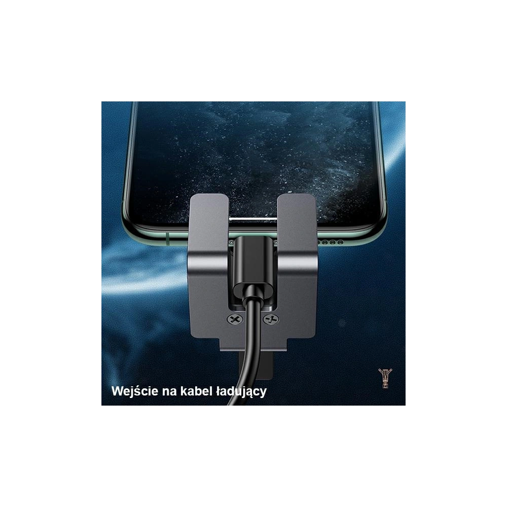 Hurtownia GSM - Uchwyt samochodowy USAMS US-ZJ060 Air Vent Metal Gravity szary/grey - USA744GRY - {ean13} - Hurt