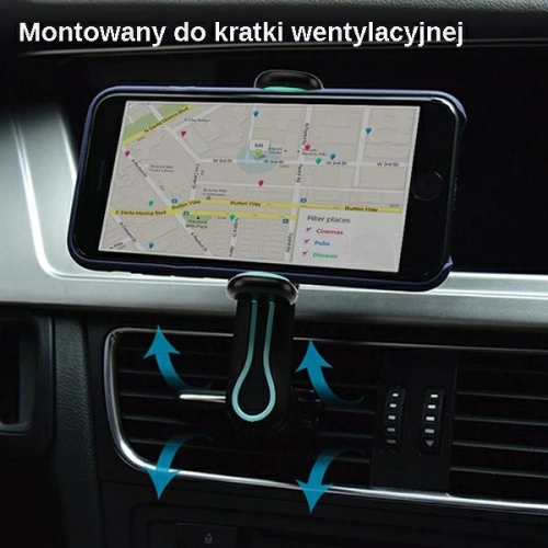 Uchwyt samochodowy USAMS Air Vent Tuyere FX Series biały/white VSFX02