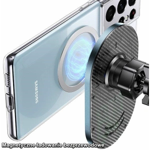 Hurtownia GSM - Uchwyt samochodowy z ładowaniem indukcyjnym USAMS Magnetic Car Wireless Charging 15W Air Vent szary/grey CD170DZ01 - USA750GRY - {ean13} - Hurt