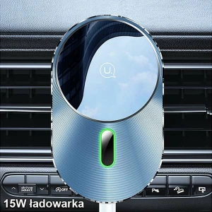 Hurtownia GSM - Uchwyt samochodowy z ładowaniem indukcyjnym USAMS Magnetic Car Wireless Charging 15W Air Vent szary/grey CD170DZ01 - USA750GRY - {ean13} - Hurt