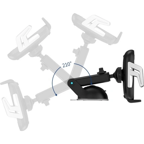 Uchwyt samochodowy z ładowaniem indukcyjnym USAMS US-CD101 Automatic Induction 10W Dashboard czarny/black CD101ZJ01