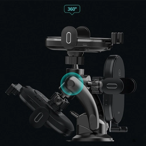 Uchwyt samochodowy z ładowaniem indukcyjnym USAMSUS-CD131 15W Automatic Dashboard czarny/black CD131ZJ01