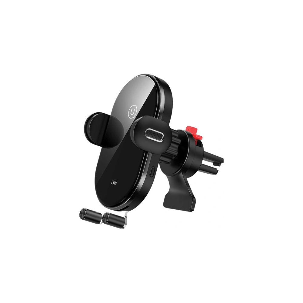 Hurtownia GSM - Uchwyt samochodowy z ładowaniem indukcyjnym USAMS US-CD132 15W Automatic Air Vent czarny/black CD132ZJ01 - USA756BLK - {ean13} - Hurt