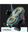 Hurtownia GSM - Uchwyt samochodowy z ładowaniem indukcyjnym USAMS US-CD132 15W Automatic Air Vent czarny/black CD132ZJ01 - USA756BLK - {ean13} - Hurt